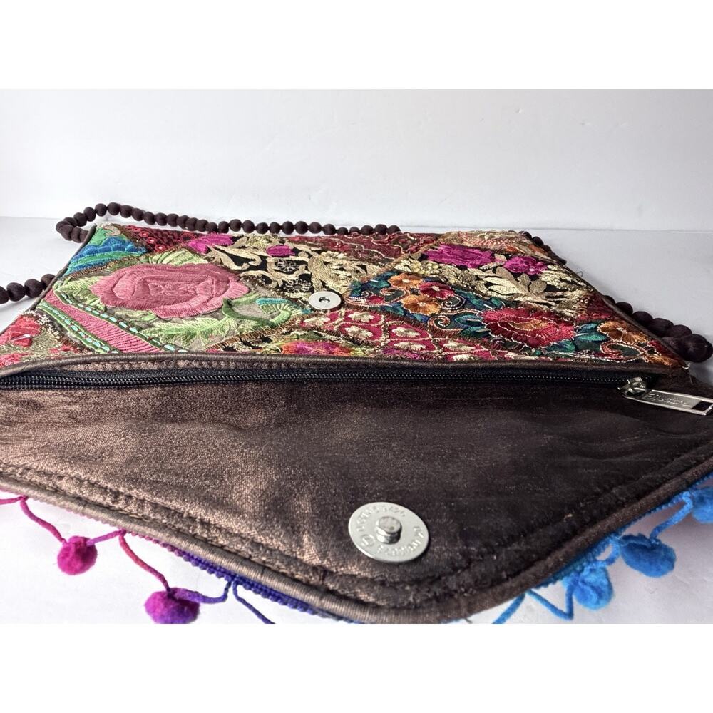 Aria Maniadis Patchwork Boho Crossbody Bag Handmade Crete Greece - Picture 6 of 9